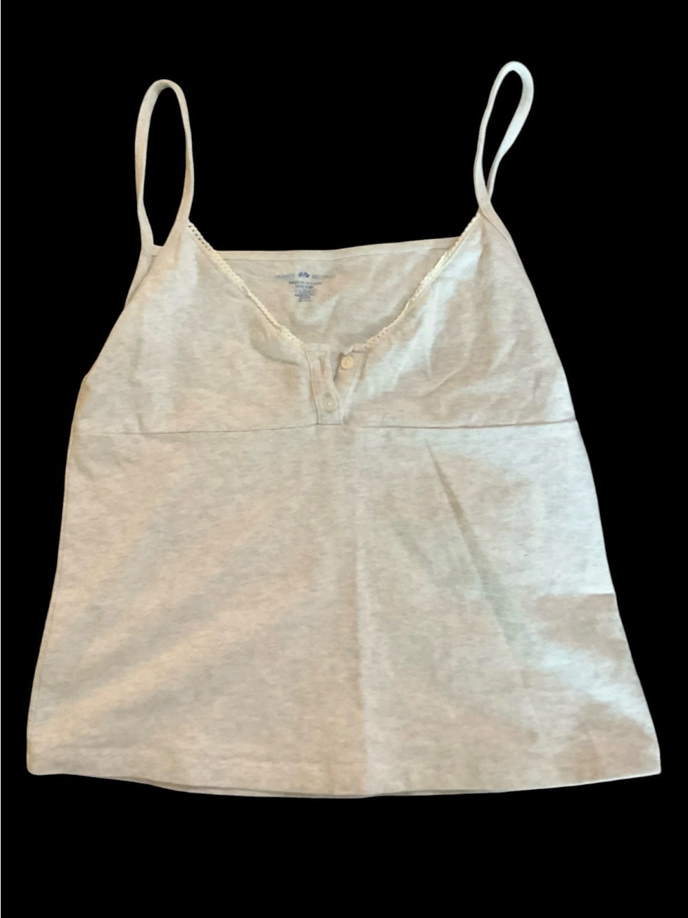 Brandy Melville Light Gray Spaghetti Strap Tank Top
